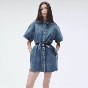Rag & Bone Carter‎ Blue Denim Shirt Dress S